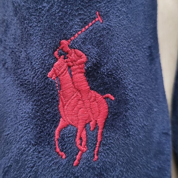 NWOT Polo Ralph Lauren Men's Navy Blue Klarence Slippers Size 7 - Picture 4 of 5